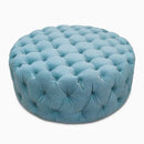 The Elowen Velvet Tufted Ottoman by Clayson Design