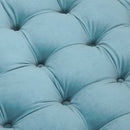 The Elowen Velvet Tufted Ottoman by Clayson Design