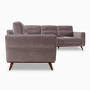The Orson Velvet Mid-Mod Sectional by Clayson Design