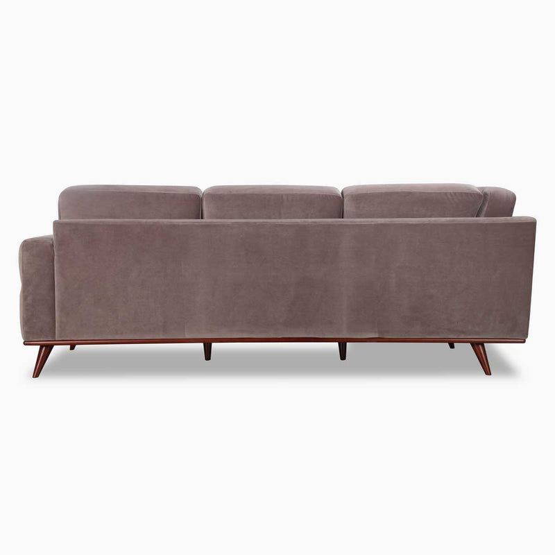 The Orson Velvet Mid-Mod Sectional by Clayson Design