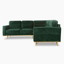 The Orson Velvet Mid-Mod Sectional by Clayson Design