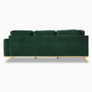 The Orson Velvet Mid-Mod Sectional by Clayson Design