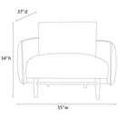 The Waverly Waterfall Accent Chair by Clayson Design