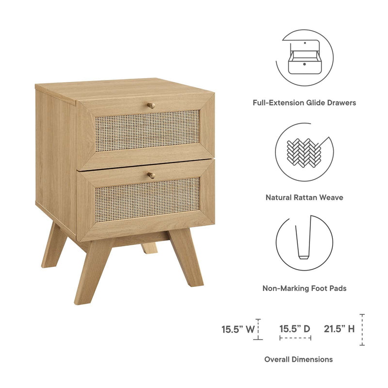 Ezekiel 2-Drawer Nightstand