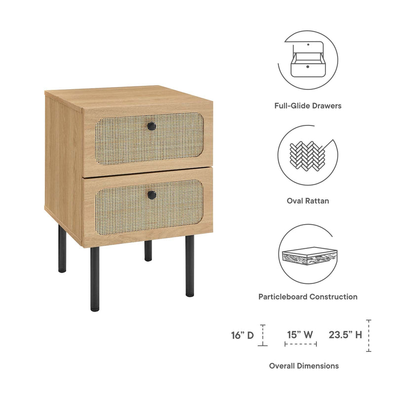 Guinevere 2-Drawer Nightstand