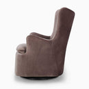 The Sutton Velvet Swivel Glider Chair by Clayson Design