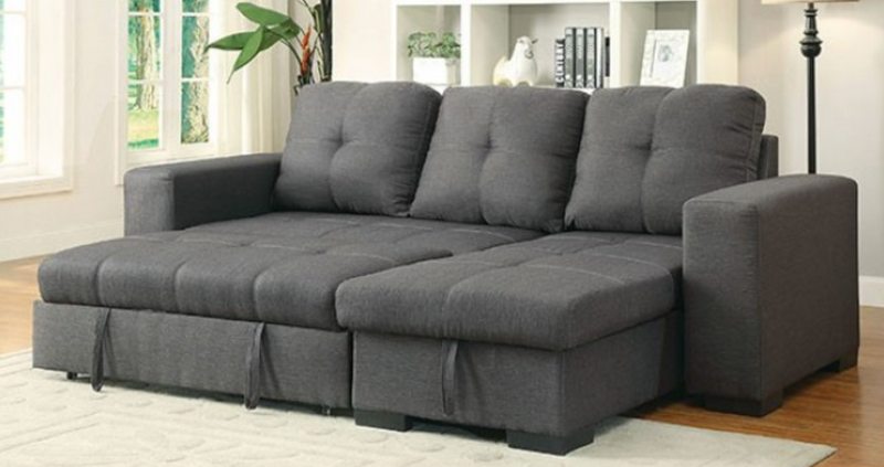 Stanley : Sofa Sectional w/Queen Sofa Bed & Storage by Clayson Design