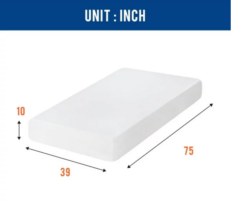 10" Ultra Premium Memory Foam Mattress by Hibernation Sleep