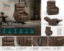 The Winslow Walnut Power Lift Recliner by TRACTURE Motion