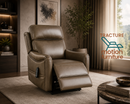 The Pembroke Brown Power Lift Recliner by TRACTURE Motion