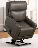 The Hawthorne Gray Power Lift Recliner by TRACTURE Motion
