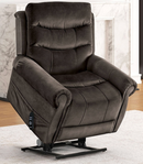 The Whitaker Dark Gray Power Lift Recliner by TRACTURE Motion