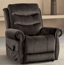 The Whitaker Dark Gray Power Lift Recliner by TRACTURE Motion
