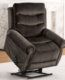 The Whitaker Dark Gray Power Lift Recliner by TRACTURE Motion