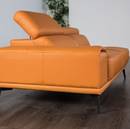 Zephyr L Shaped Top Grain Leather Sectional Lounge Sofa by VinelandOrr