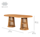 The Drake - Danish Design Compact Oval Wood Table