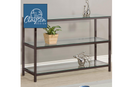 The Veyra Contemporary Glass Console Table by Clayson Design