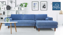 The Delano Mid-Mod LAF Sectional by Clayson Design
