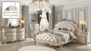 The Gorsedd French Ivory Tufted Bed by Realani Family Furniture