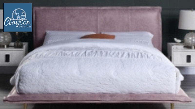 The Bastille Blush Modern Platform Bed by Clayson Design