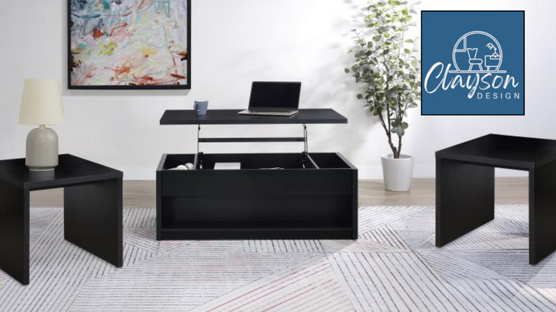 The Cavell Modern Lift-Top Cocktail Table by Clayson Design