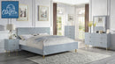 The Solvay Modern Glam Queen Bed by Clayson Design