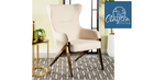 The Ellis High-Back Wing Accent Chair by Clayson Design