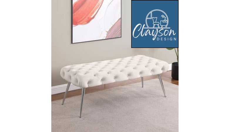 Ella Tufted Entry Bench by Clayson Design