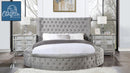 The Marcelline Glam Tufted Storage Queen Bed by Clayson Design