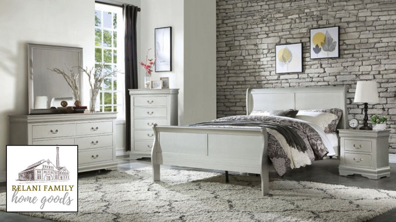 The Marlowe Modern Heritage Sleigh Bed by Realani Family Furniture