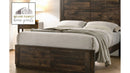 The Elettra Warm Walnut Panel Bed by Reylani Family Furniture