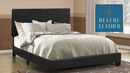 Dorian Faux Leather Queen Panel Bed by Revere Leather