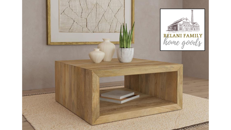 The Alderwood Natural Coffee Table by Relani Family Home