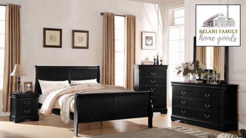 The Louis Serenity Eastern King Sleigh Bed by Reylani Family Furniture