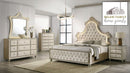 The Lucera LED Velvet Bed by Realani Family Furniture