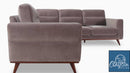 The Orson Velvet Mid-Mod Sectional by Clayson Design