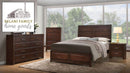 The Oberreit Walnut queen Bed by Reylani Family Furniture