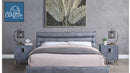 The Mercer Channel-Tufted Leather Bed by Clayson Design