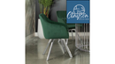 The Elowen Channel-Tufted Swivel Dining Chair by Clayson Design