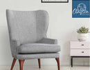 The Wells Modern Wingback Chair by Clayson Design
