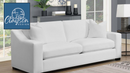 The Ellora Sloped Arm Sofa by Clayson Design