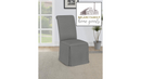 Shawna Light Grey Skirted Side Chair (Set of 2) by Relani Family Furniture