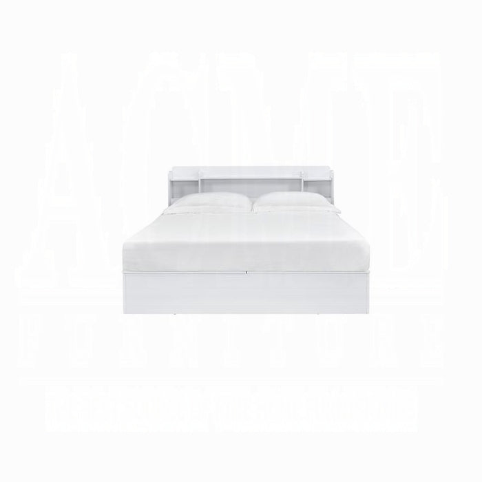The Ellara White Modern Storage Bed by Clayson Design