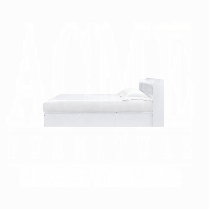 The Ellara White Modern Storage Bed by Clayson Design