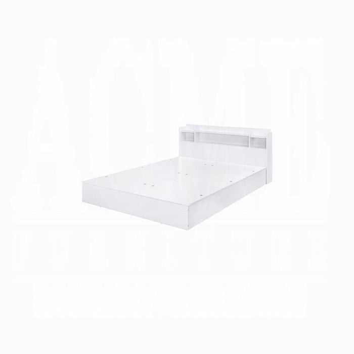 The Ellara White Modern Storage Bed by Clayson Design