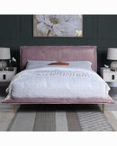 The Bastille Blush Modern Platform Bed by Clayson Design