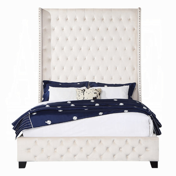 The Bellamy Tufted Wingback Queen Bed by Clayson Design