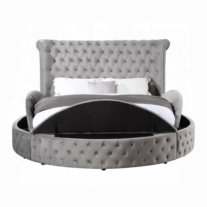The Marcelline Glam Tufted Storage Queen Bed by Clayson Design