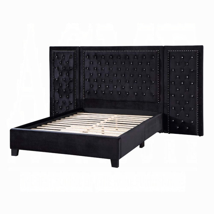 The Celestine Glam Tufted Queen Bed by Clayson Design