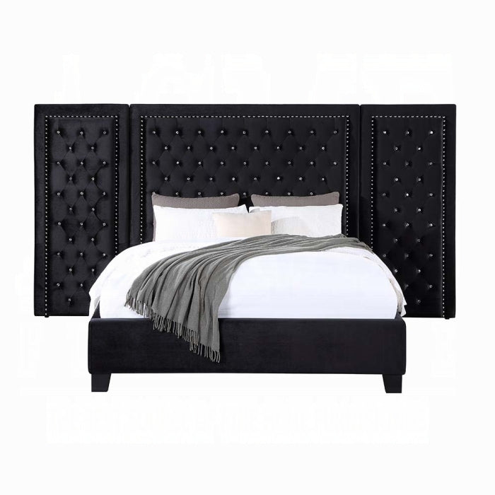 The Celestine Glam Tufted Queen Bed by Clayson Design